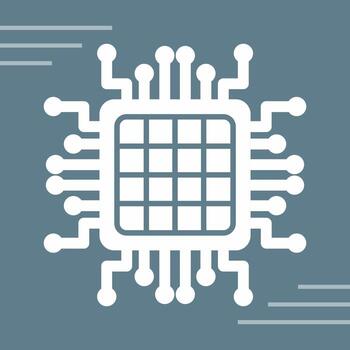 icono de vector de procesador