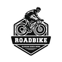 Bicycle. Road bike logo design vector