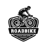 Bicycle. Road bike logo design vector