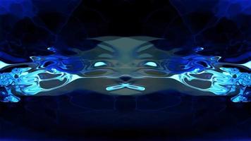 Abstract Rorschach imagery forms and flows - Loop video