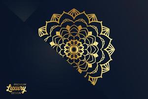 Luxury mandala design background template vector