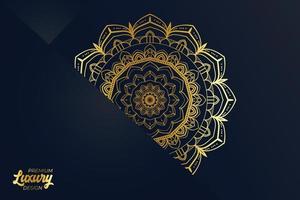 Luxury mandala design background template vector