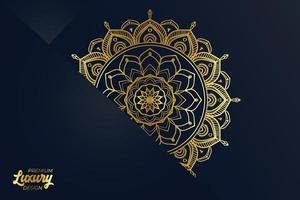 Luxury mandala design background template vector