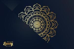 Luxury mandala design background template vector