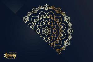 Luxury mandala design background template vector
