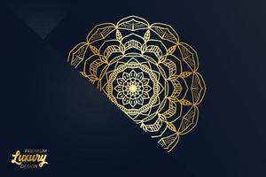 Luxury mandala design background template vector