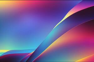 Colorful waves wallpaper, gradient background. photo