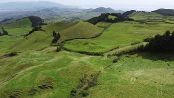 lindo aéreo Visão do são miguel Açores ilha video