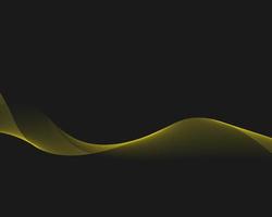 Yellow abstract wave modern background vector