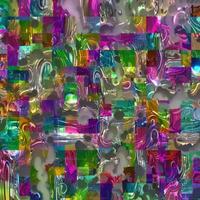 Abstract multicolor liquid holographic background, Digital painted abstract texture photo