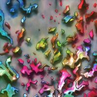 Abstract multicolor liquid holographic background, Digital painted abstract texture photo