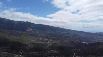 fantastisk antenn se av gran canaria bergen video