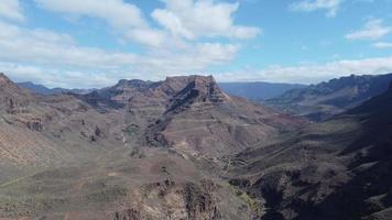 fuco volo al di sopra di nonna canaria montagne video