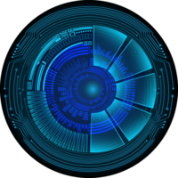 recorte de ojo de tecnología moderna png