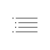 format, indent, list vector icon