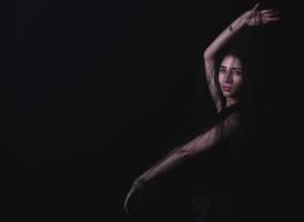 Female posing in the studio photo