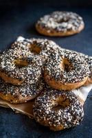 Bagels with healthy seeds photo