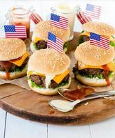 American mini burgers photo