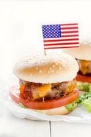 Mini beef burgers photo