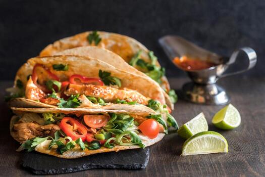 burritos con pollo foto