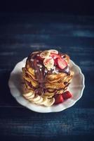 Sweet homemade pancakes photo