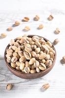 Pistachios in bowl photo