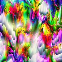 Abstract multicolor liquid holographic background, Digital painted abstract texture photo