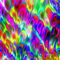 Abstract multicolor liquid holographic background, Digital painted abstract texture photo