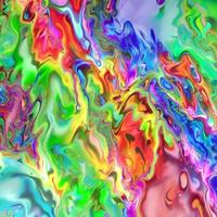 Abstract multicolor liquid holographic background, Digital painted abstract texture photo