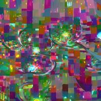 Abstract multicolor liquid holographic background, Digital painted abstract texture photo