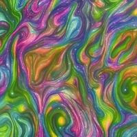 Abstract multicolor liquid holographic background, Digital painted abstract texture photo