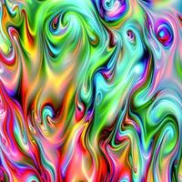 Abstract multicolor liquid holographic background, Digital painted abstract texture photo