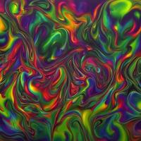 Abstract multicolor liquid holographic background, Digital painted abstract texture photo