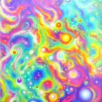 Abstract multicolor liquid holographic background, Digital painted abstract texture photo