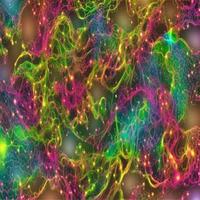 Abstract multicolor liquid holographic background, Digital painted abstract texture photo