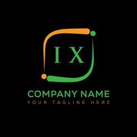 IX letter logo creative design. IX unique design. vector