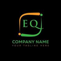 EQ letter logo creative design. EQ unique design. vector