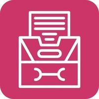 Filing Cabinet Icon Vector Design