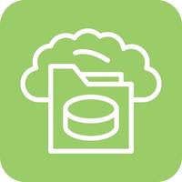 Cloud Storage Icon Vector Design