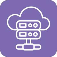 Cloud Server Icon Vector Design