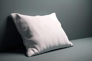 Blank White Pillow for Mockup Illustration with photo