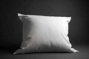 blanco blanco almohada para Bosquejo ilustración con generativo ai foto