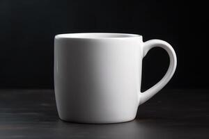 Blank White Mug for Mockup Illustration with photo