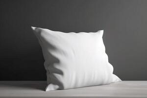 Blank White Pillow for Mockup Illustration with photo