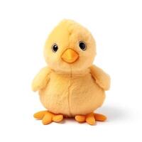 Cute Chicken Animal Plush Toy White Background Animal Doll with photo