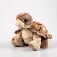 Cute Turtle Animal Plush Toy White Background Animal Doll with photo