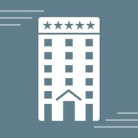 Five Star Building Vector Icon