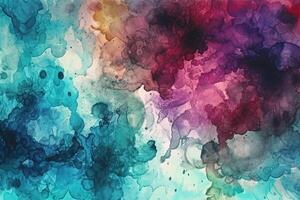 Textured Watercolor Illustration Background with photo