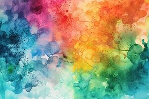 Textured Watercolor Illustration Background with photo