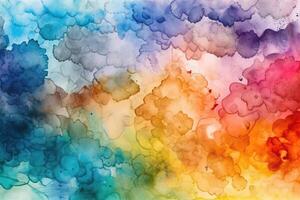 Textured Watercolor Illustration Background with photo